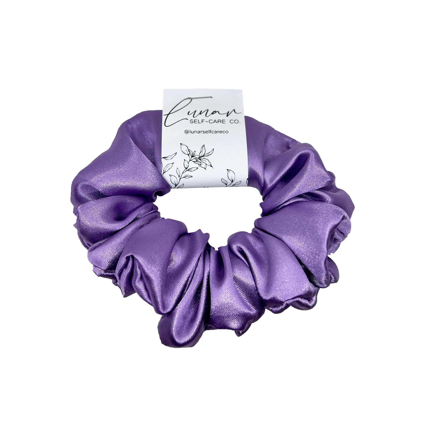 LILAC SATIN SCRUNCHIE