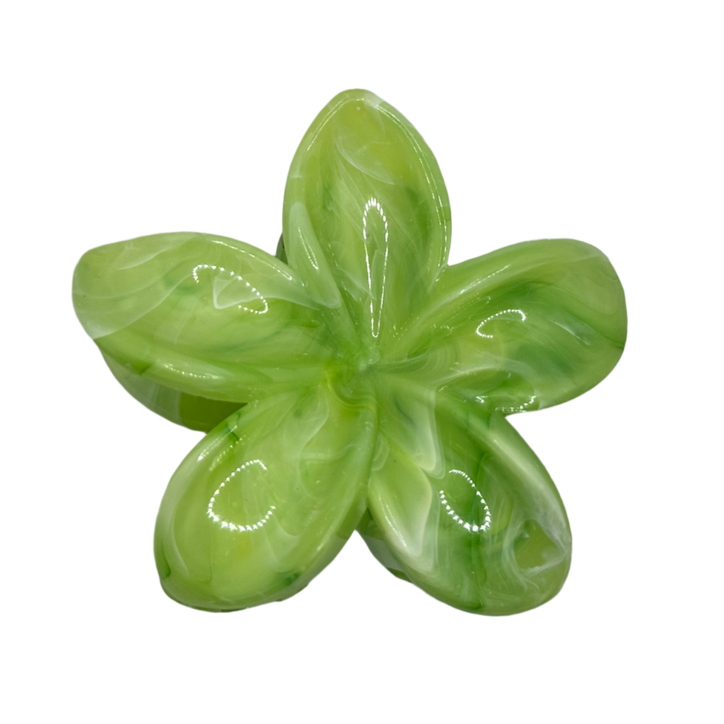 GREEN LILY HAIR CLAW CLIP