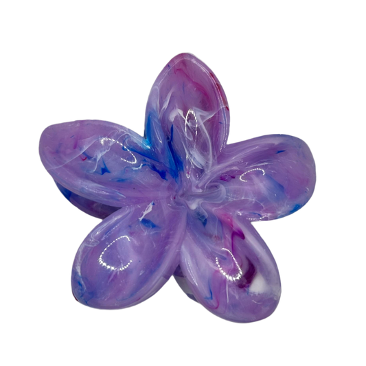 PURPLE LILY HAIR CLAW CLIP